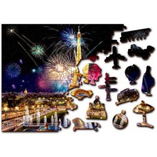 Wooden puzzle Paris by Night L 300