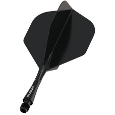 Darts Shaft n Flight Fusion Black Short